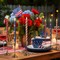 6 Pcs 4th of July Taper Candles - 10.6 Inch Patriotic Flameless Candles - Battery Operated Red White and Blue LED Candlesticks with Realistic 3D Flicker - American Flag Decor for Independence Day Table & Mantel